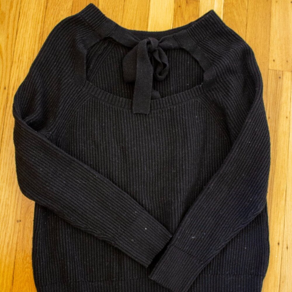 Banana Republic Crewneck Tie-Detail Sweater